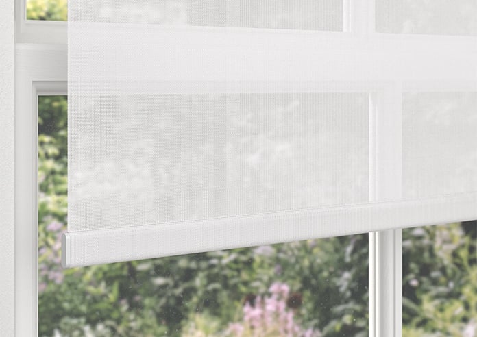 Alicante, Crisp White - Sunscreen Twist&Fit Roller Blind - Image 4